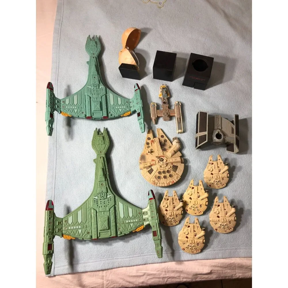 Vintage Star Wars Micro Machines Lot Action Fleet Millennium Falcon Star Trek